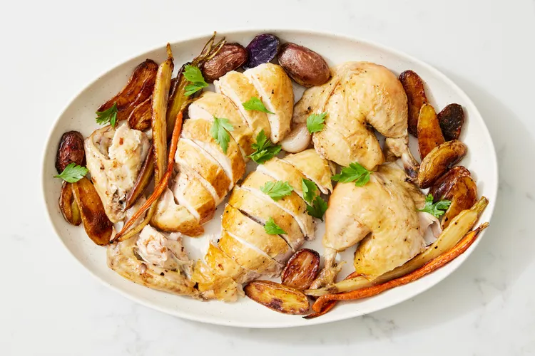 Roast Chicken with Vegetables and Potatoes recipe for IBS